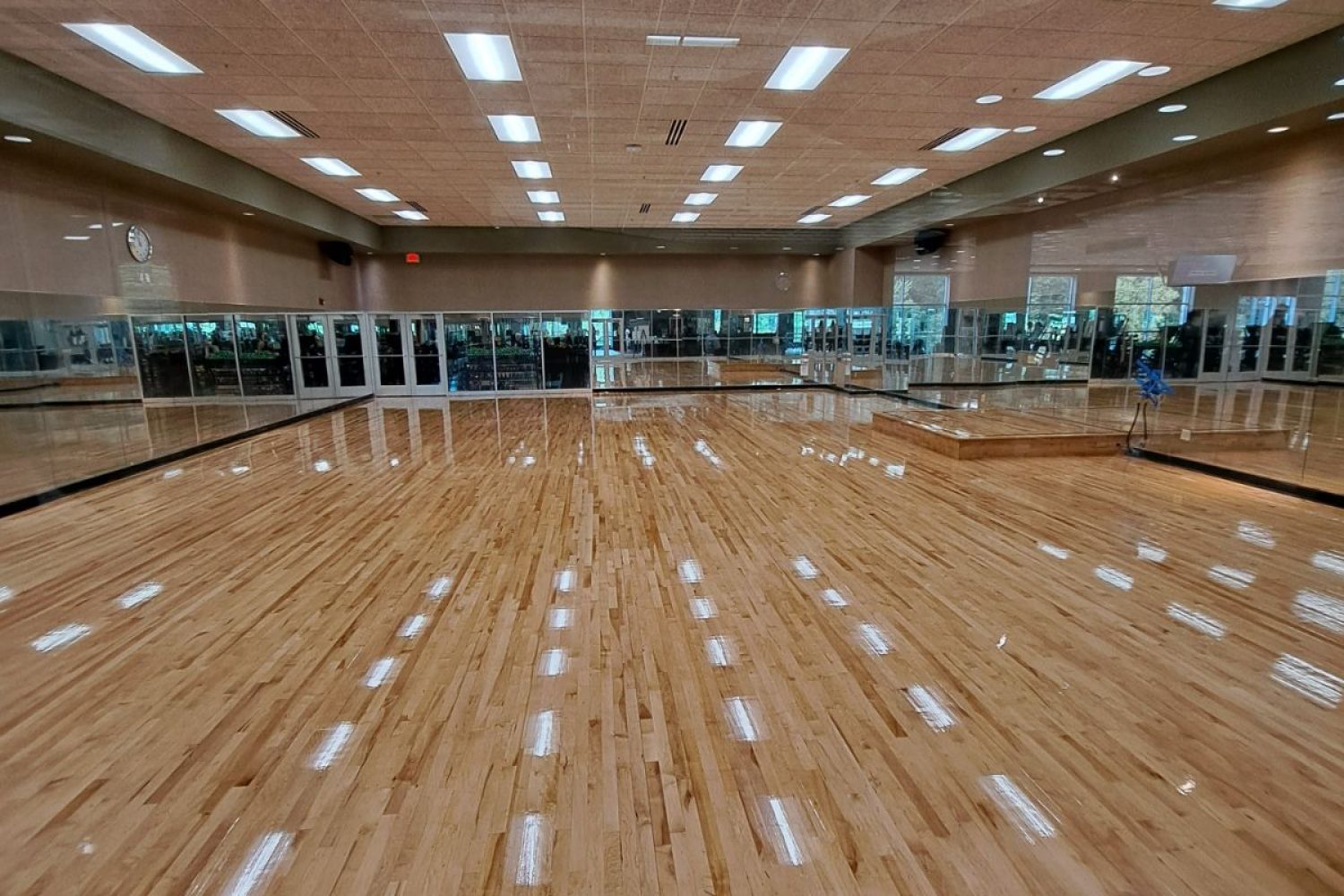 fitness center floor repurpose
